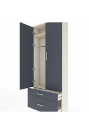 Arges Dolap 2 Raflı 2 Çekmeceli Tek Askılı 88x30x221 - S30M022V2A