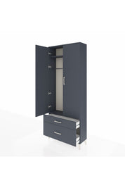 Arges Dolap 2 Raflı 2 Çekmeceli Tek Askılı 88x30x221 - S30M022V5A