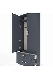 Arges Dolap 2 Raflı 2 Çekmeceli Tek Askılı 88x30x221 - S30M022V5A