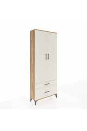 Arges Dolap 2 Raflı 2 Çekmeceli Tek Askılı 88x30x221 - S30M022V7A