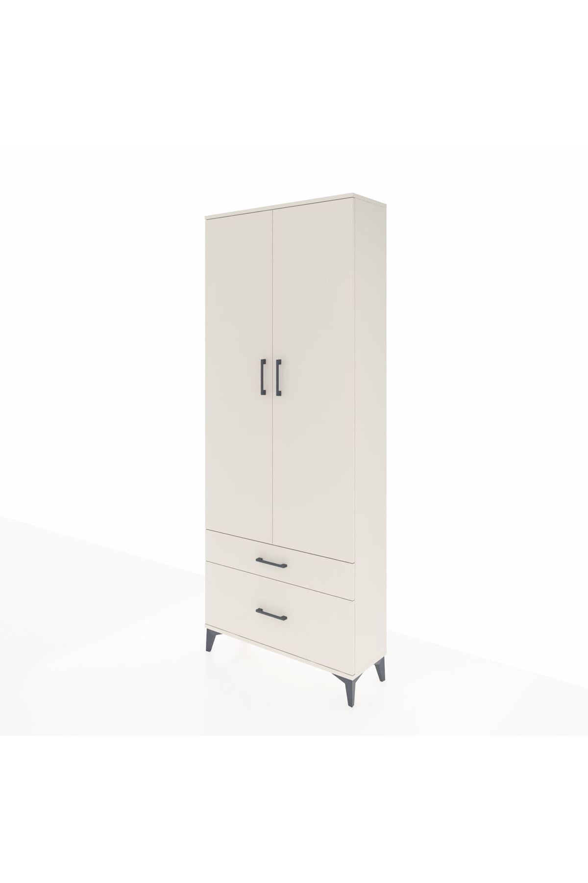 Arges Dolap 4 Raflı 2 Çekmeceli 2 Kapaklı 88x30x221 - S30M023V1A