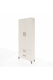 Arges Dolap 4 Raflı 2 Çekmeceli 2 Kapaklı 88x30x221 - S30M023V1A