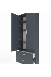 Arges Dolap 4 Raflı 2 Çekmeceli 2 Kapaklı 88x30x221 - S30M023V5A