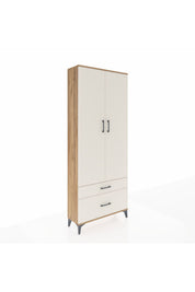 Arges Dolap 4 Raflı 2 Çekmeceli 2 Kapaklı 88x30x221 - S30M023V7A