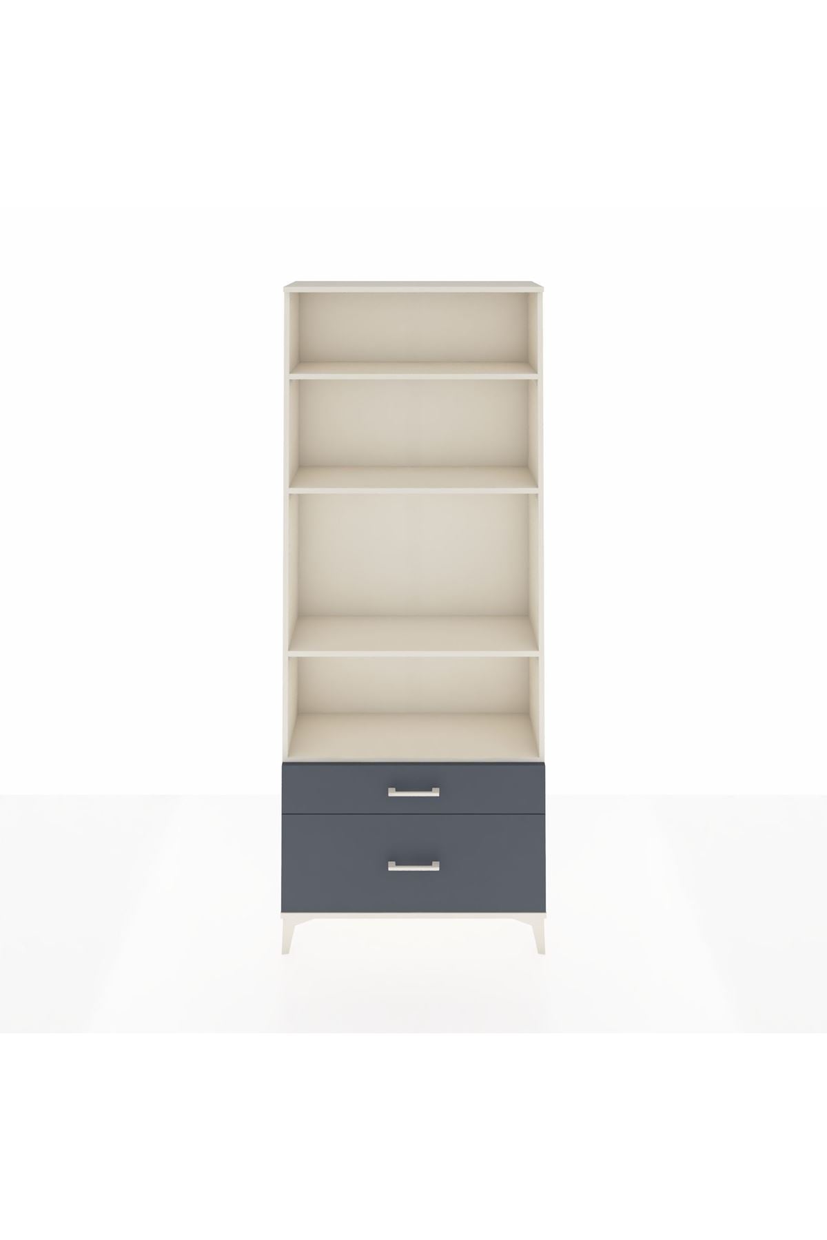 Arges Dolap 4 Raflı 2 Çekmeceli 88x30x221 - S30M024V2A