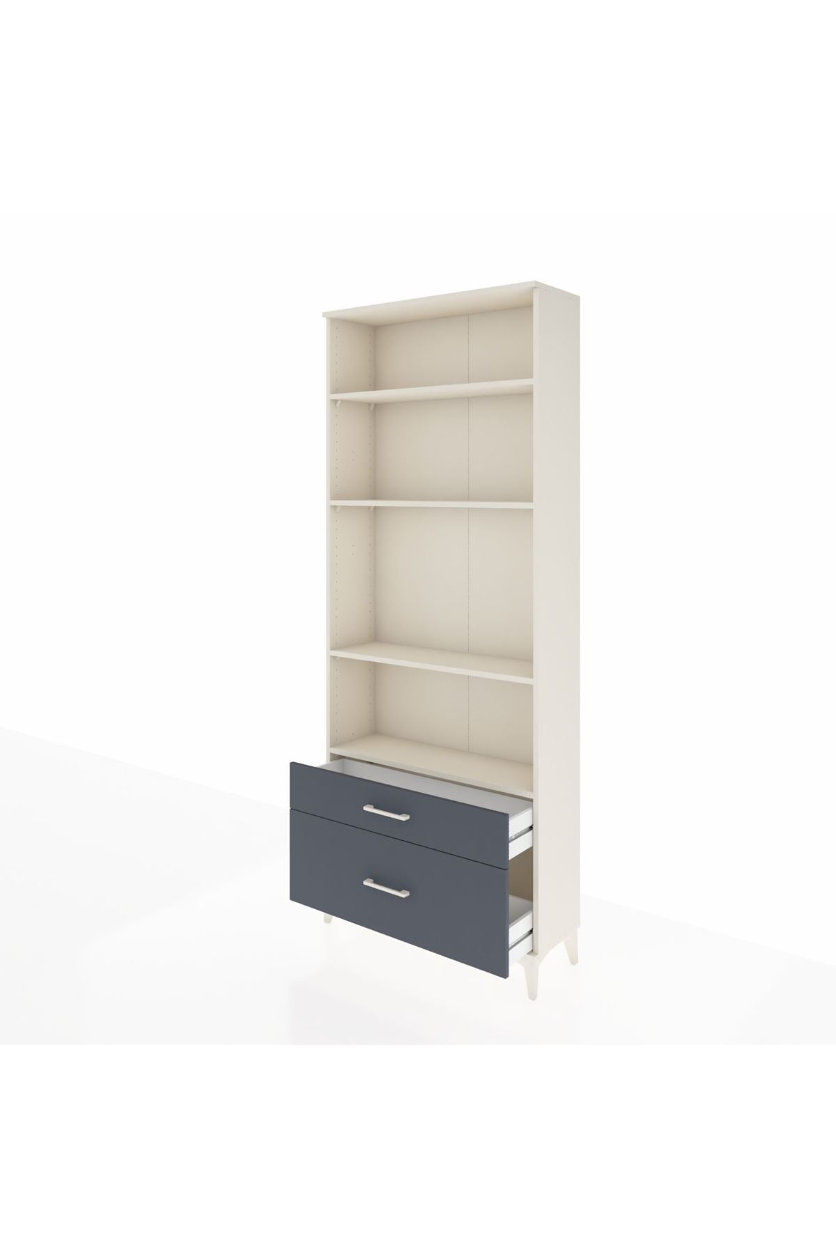 Arges Dolap 4 Raflı 2 Çekmeceli 88x30x221 - S30M024V2A