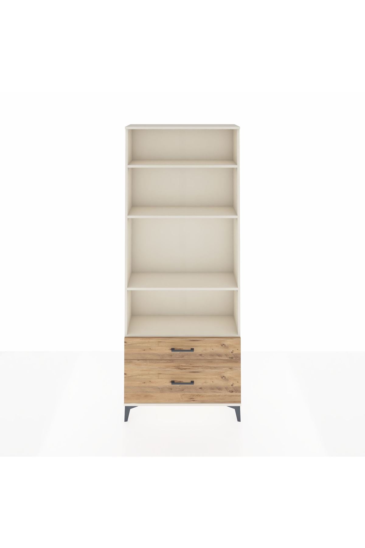 Arges Dolap 4 Raflı 2 Çekmeceli 88x30x221 - S30M024V3A