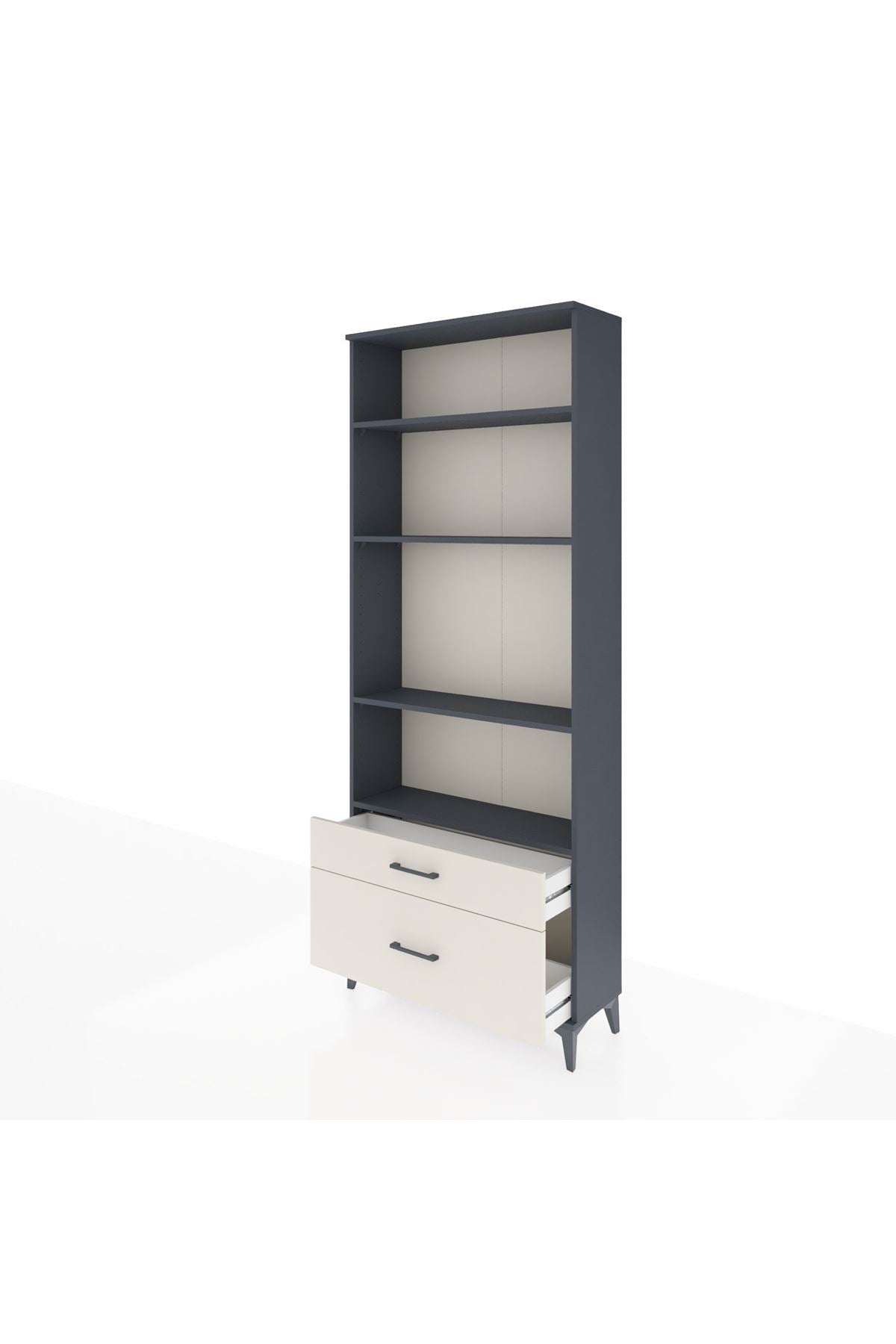 Arges Dolap 4 Raflı 2 Çekmeceli 88x30x221 - S30M024V4A