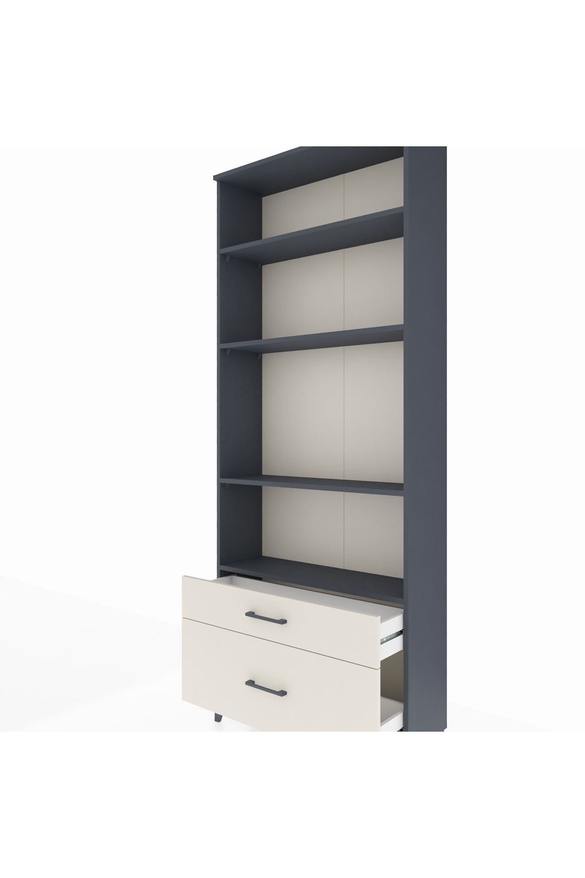 Arges Dolap 4 Raflı 2 Çekmeceli 88x30x221 - S30M024V4A