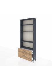 Arges Dolap 4 Raflı 2 Çekmeceli 88x30x221 - S30M024V6A