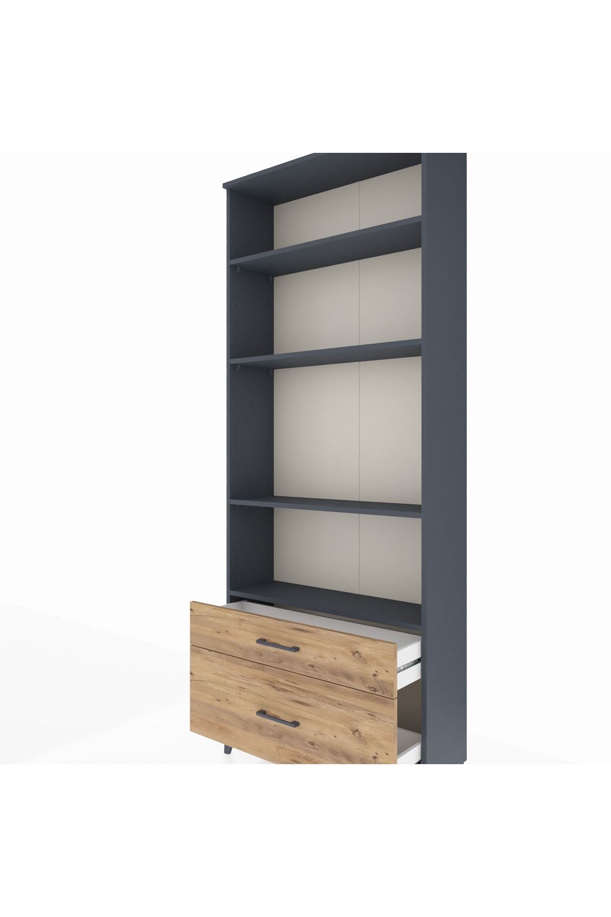 Arges Dolap 4 Raflı 2 Çekmeceli 88x30x221 - S30M024V6A