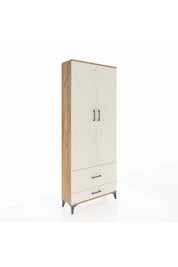Arges Dolap 2 Raflı 2 Çekmeceli Tek Askılı 88x30x221 - S30M025V7A