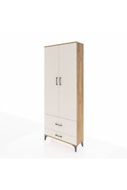 Arges Dolap 2 Raflı 2 Çekmeceli Tek Askılı 88x30x221 - S30M025V7A