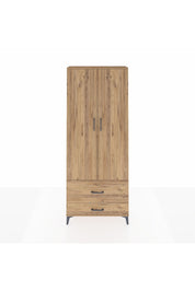 Arges Dolap 2 Raflı 2 Çekmeceli Tek Askılı 88x30x221 - S30M025V9A