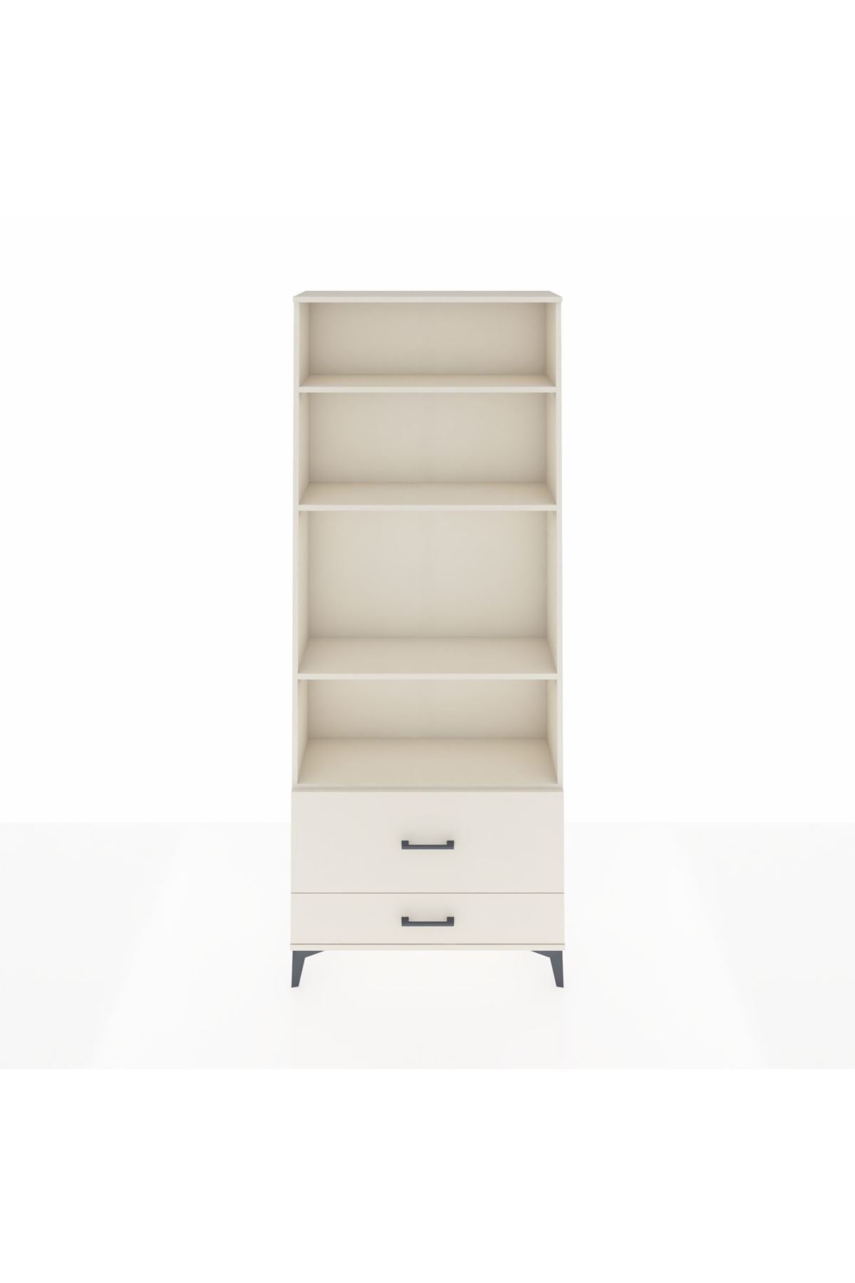 Arges Dolap 4 Raflı 2 Çekmeceli 88x30x221 - S30M027V1A