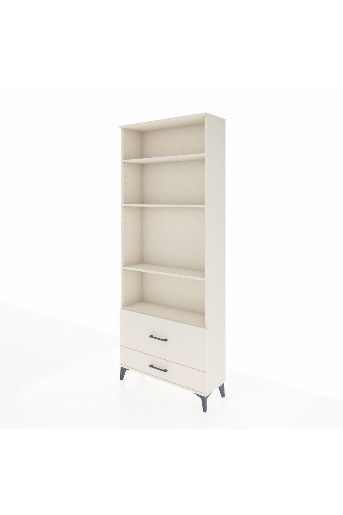 Arges Dolap 4 Raflı 2 Çekmeceli 88x30x221 - S30M027V1A