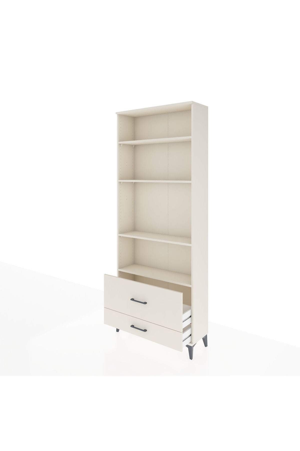 Arges Dolap 4 Raflı 2 Çekmeceli 88x30x221 - S30M027V1A