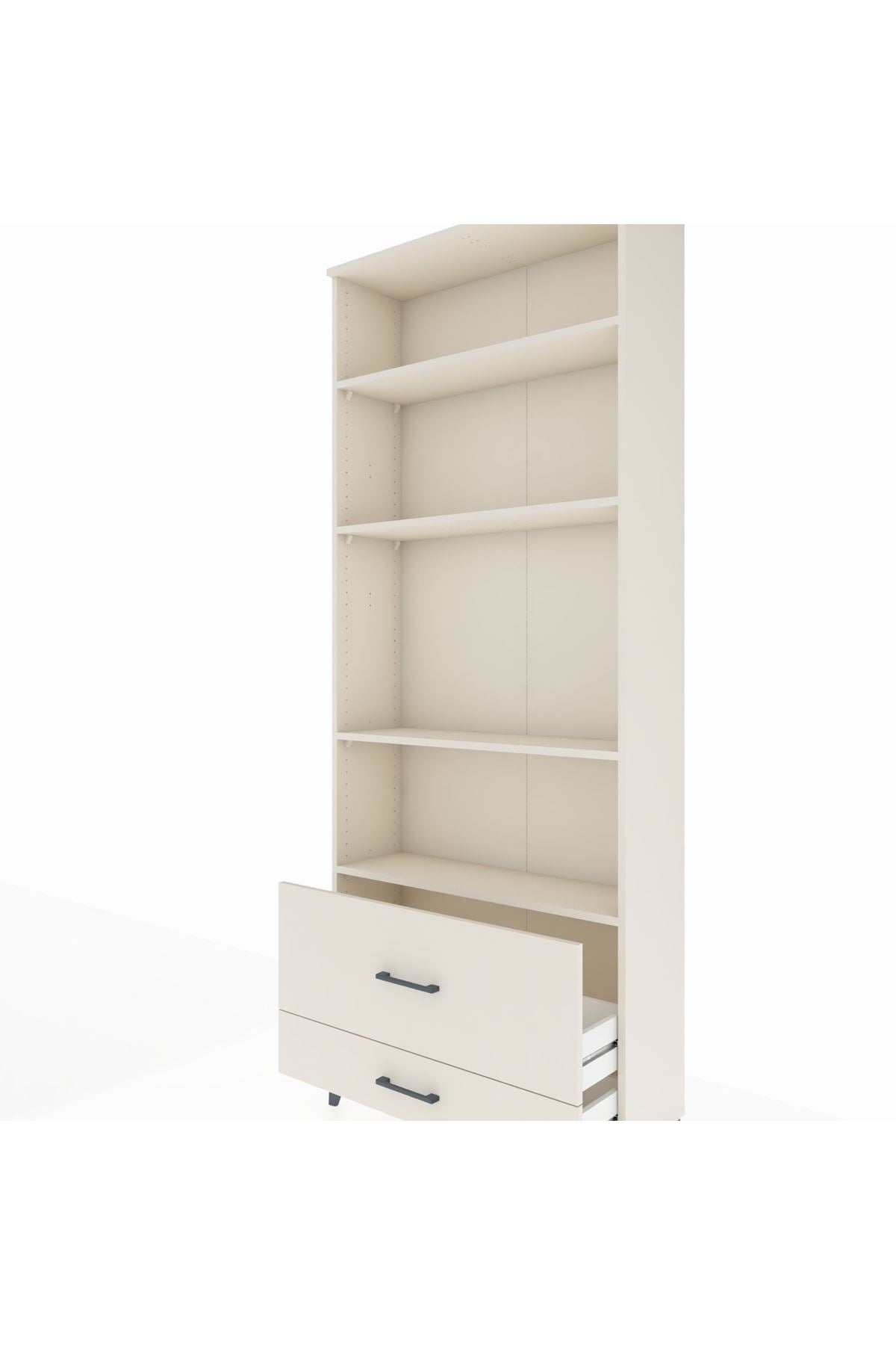 Arges Dolap 4 Raflı 2 Çekmeceli 88x30x221 - S30M027V1A