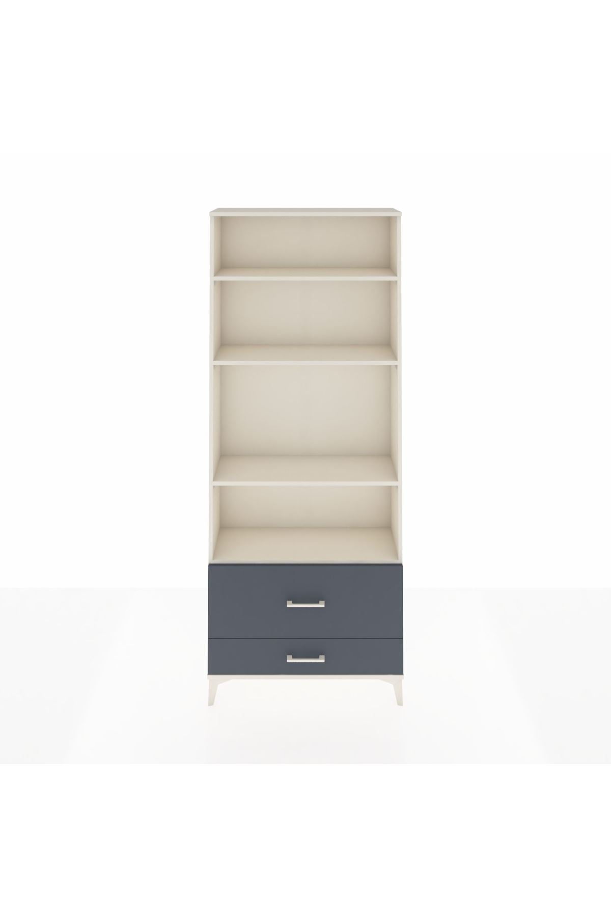 Arges Dolap 4 Raflı 2 Çekmeceli 88x30x221 - S30M027V2A