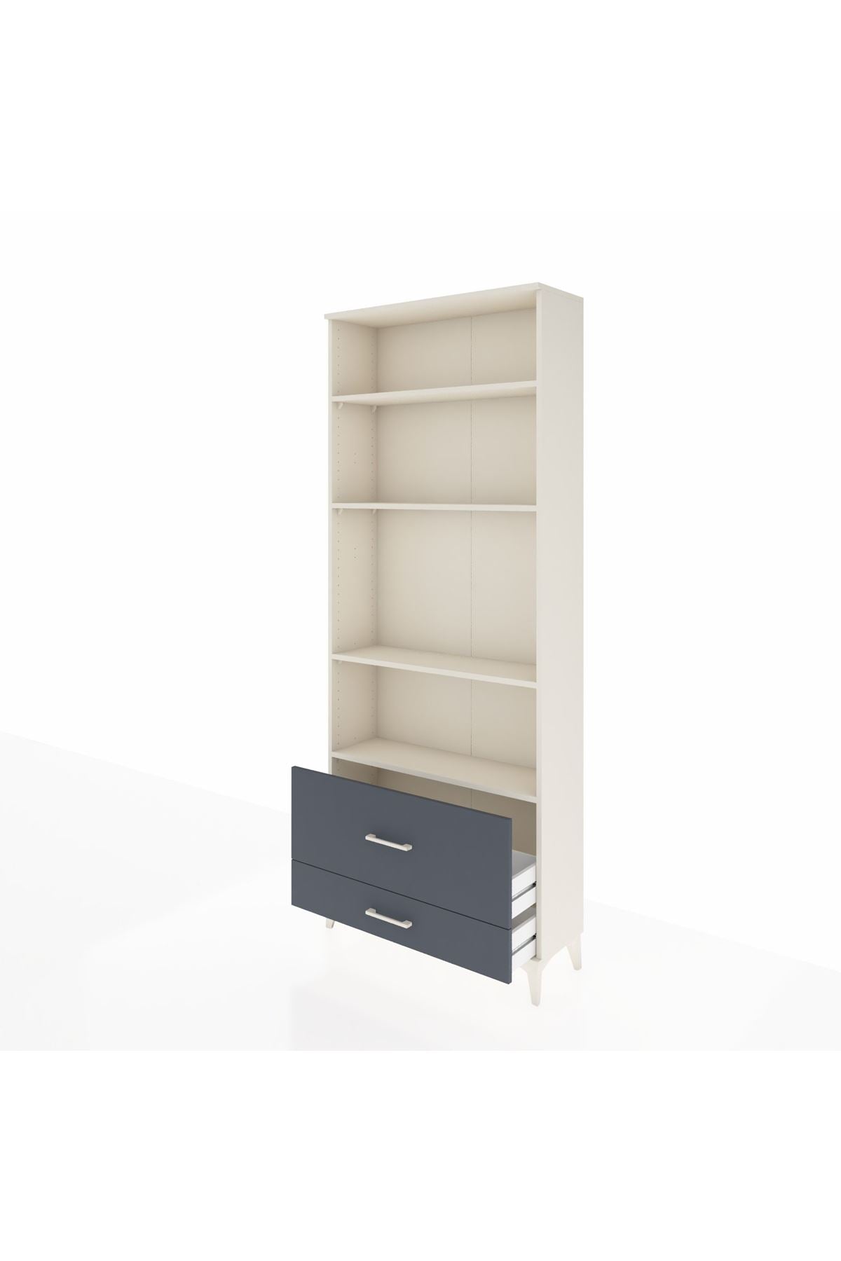 Arges Dolap 4 Raflı 2 Çekmeceli 88x30x221 - S30M027V2A