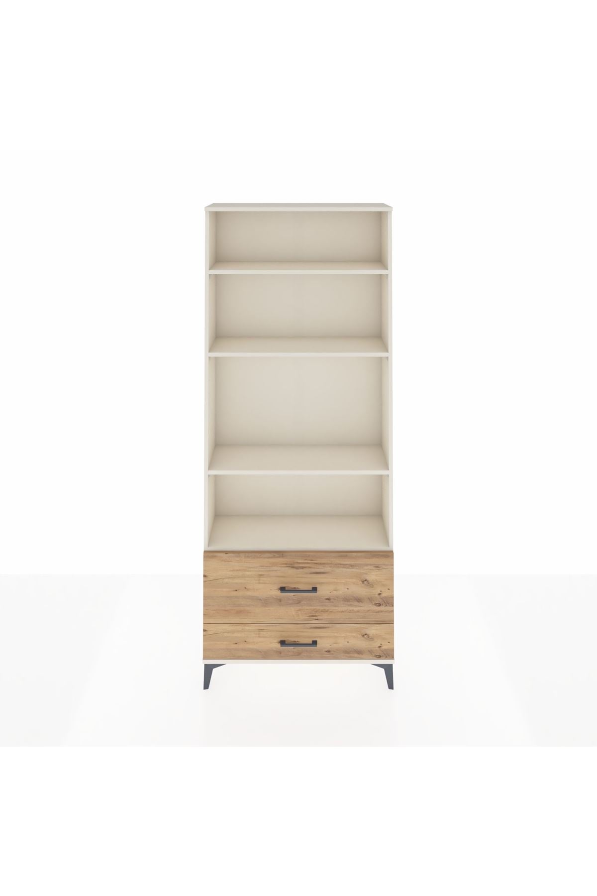 Arges Dolap 4 Raflı 2 Çekmeceli 88x30x221 - S30M027V3A