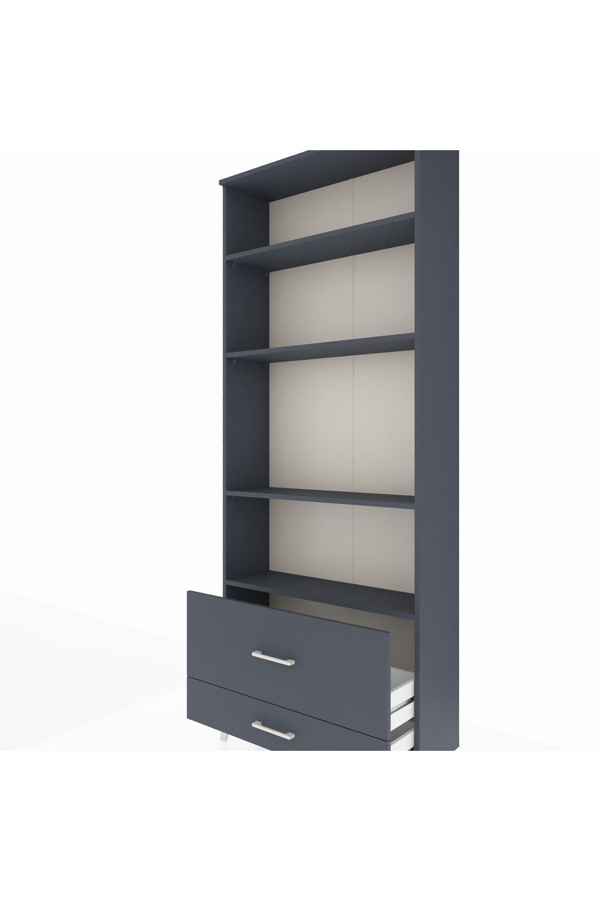 Arges Dolap 4 Raflı 2 Çekmeceli 88x30x221 - S30M027V5A