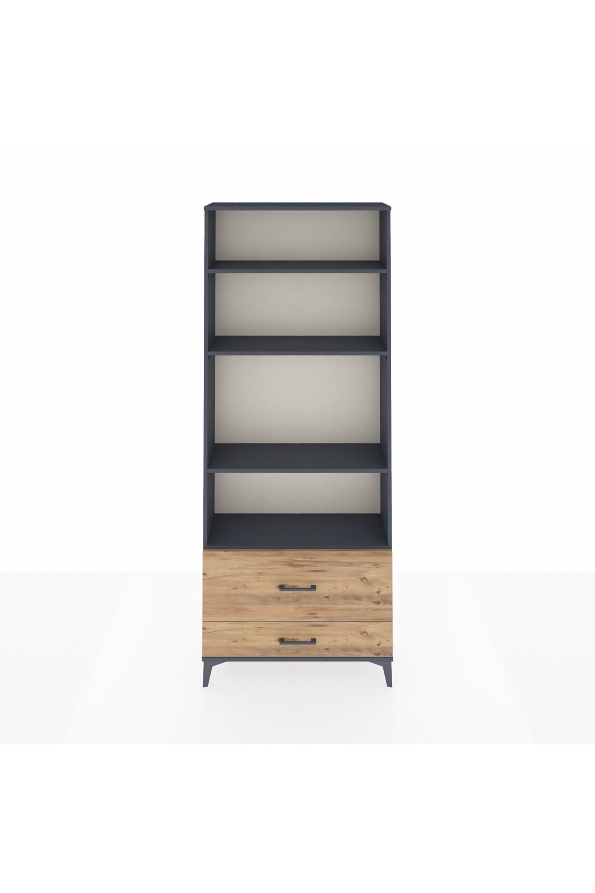 Arges Dolap 4 Raflı 2 Çekmeceli 88x30x221 - S30M027V6A