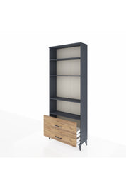 Arges Dolap 4 Raflı 2 Çekmeceli 88x30x221 - S30M027V6A