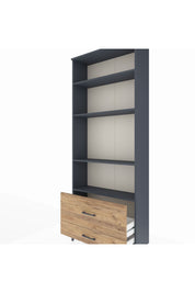 Arges Dolap 4 Raflı 2 Çekmeceli 88x30x221 - S30M027V6A