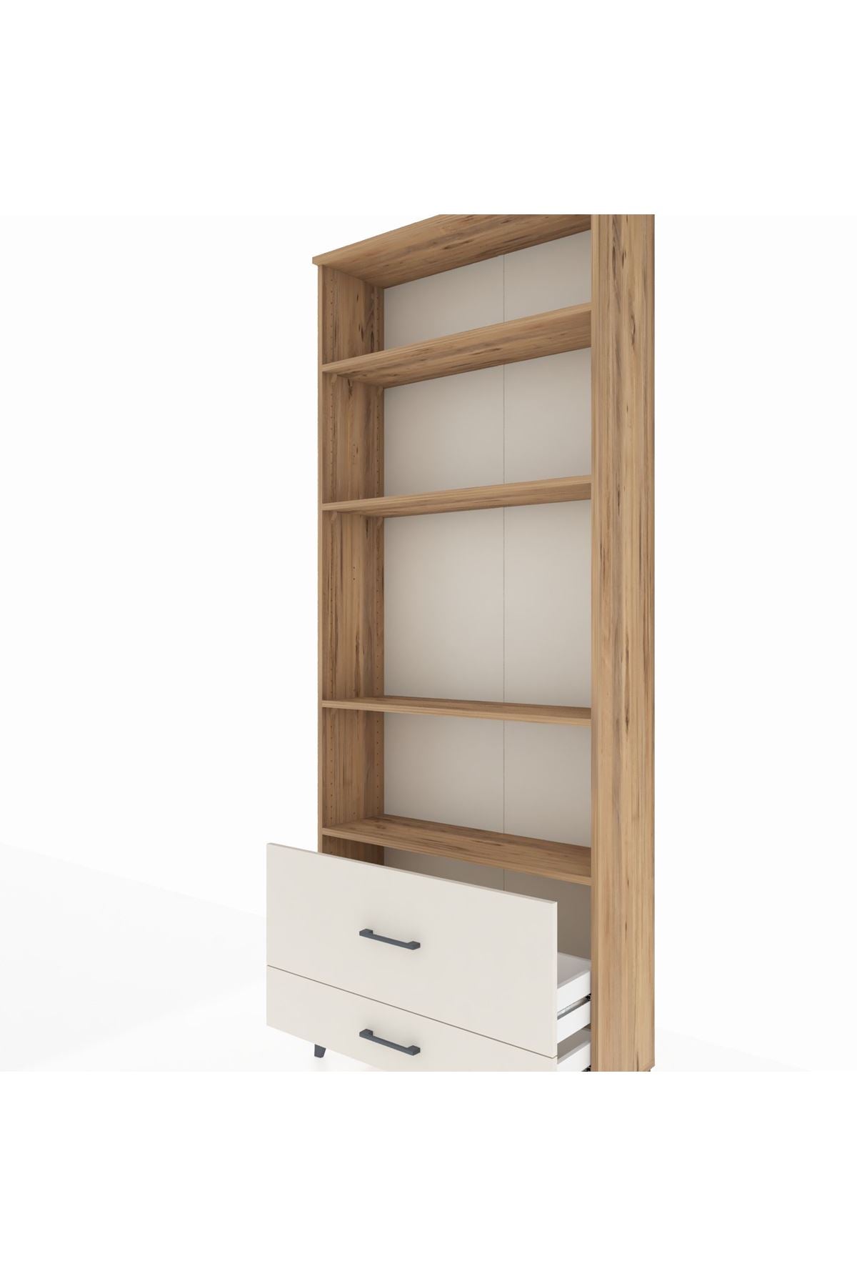 Arges Dolap 4 Raflı 2 Çekmeceli 88x30x221 - S30M027V7A