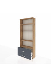 Arges Dolap 4 Raflı 2 Çekmeceli 88x30x221 - S30M027V8A