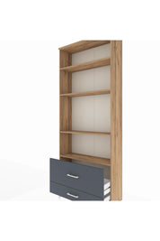 Arges Dolap 4 Raflı 2 Çekmeceli 88x30x221 - S30M027V8A