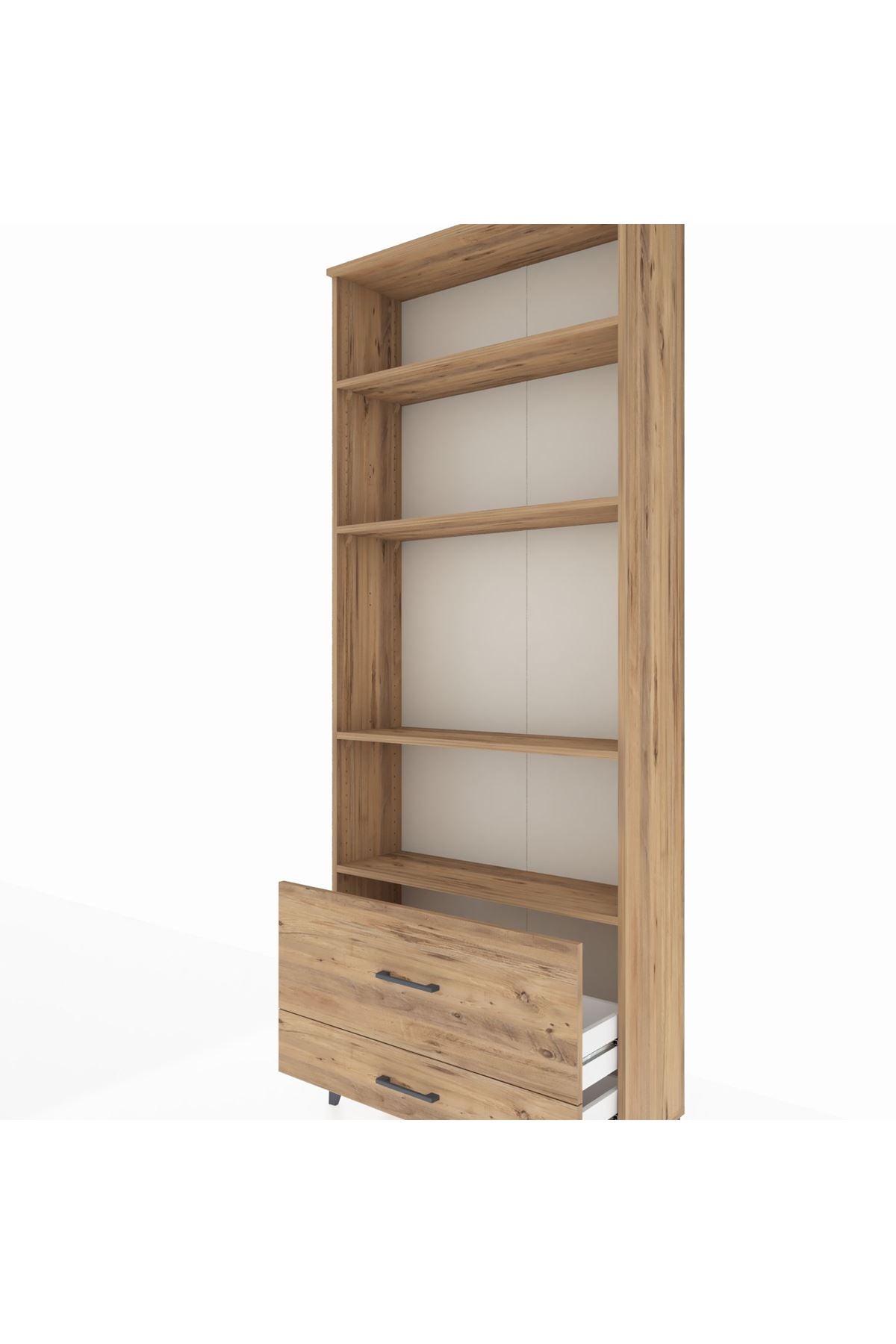 Arges Dolap 4 Raflı 2 Çekmeceli 88x30x221 - S30M027V9A