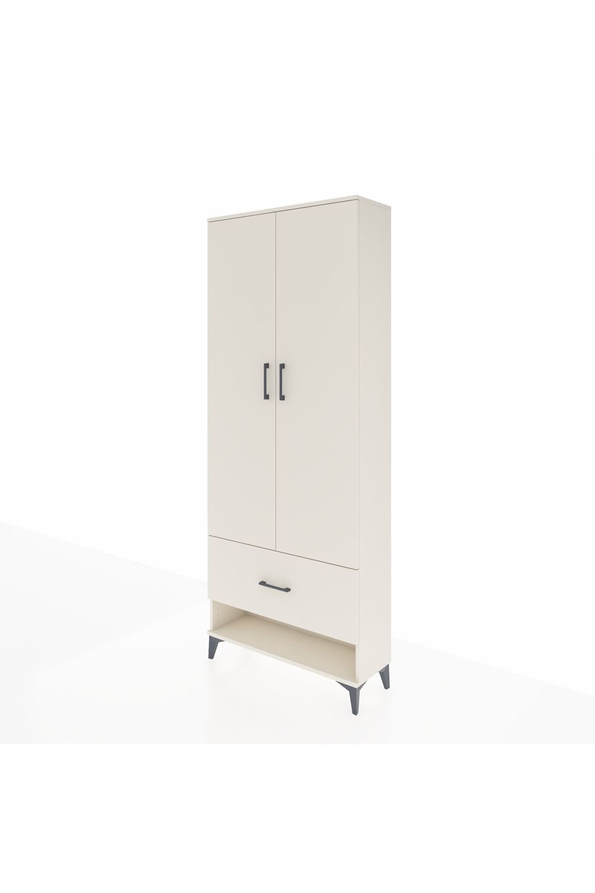 Arges Dolap 2 Raflı Tek Çekmeceli Tek Askılı 88x30x221 - S30M028V1A