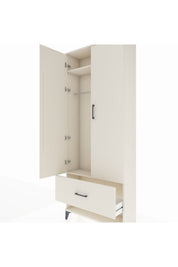 Arges Dolap 2 Raflı Tek Çekmeceli Tek Askılı 88x30x221 - S30M028V1A