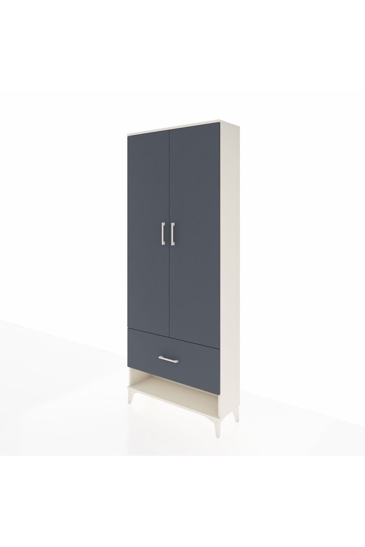 Arges Dolap 2 Raflı Tek Çekmeceli Tek Askılı 88x30x221 - S30M028V2A