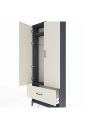 Arges Dolap 2 Raflı Tek Çekmeceli Tek Askılı 88x30x221 - S30M028V4A