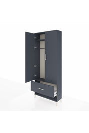 Arges Dolap 2 Raflı Tek Çekmeceli Tek Askılı 88x30x221 - S30M028V5A