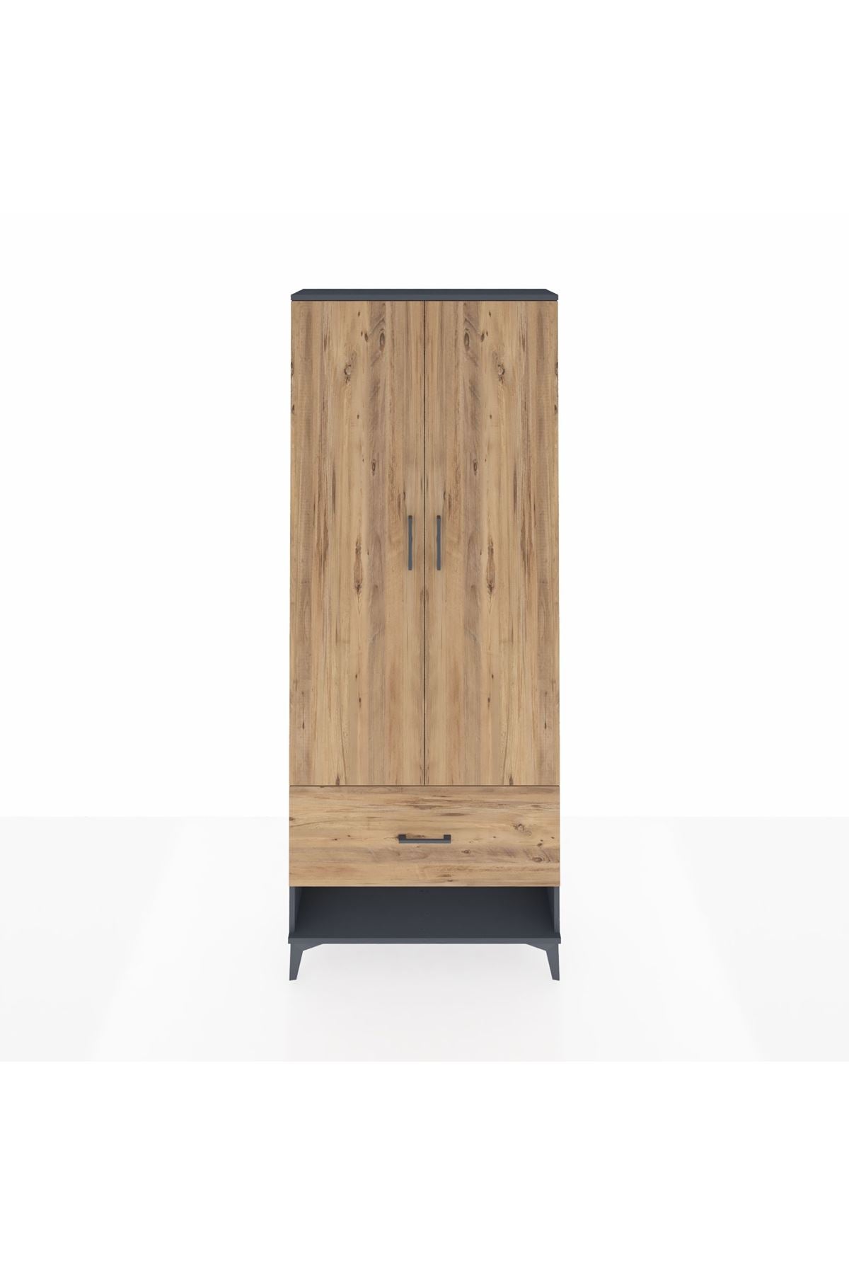Arges Dolap 2 Raflı Tek Çekmeceli Tek Askılı 88x30x221 - S30M028V6A