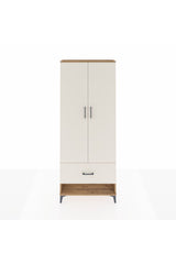 Arges Dolap 2 Raflı Tek Çekmeceli Tek Askılı 88x30x221