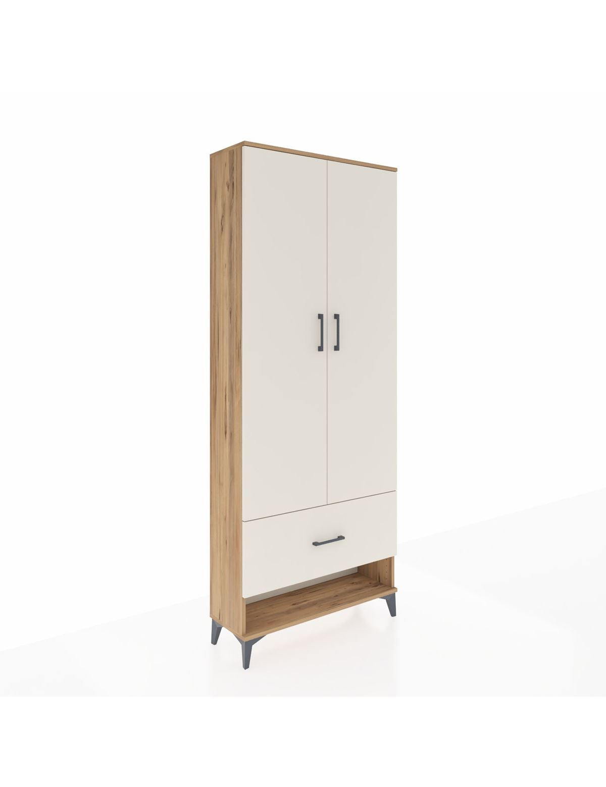 Arges Dolap 2 Raflı Tek Çekmeceli Tek Askılı 88x30x221 - S30M028V7A