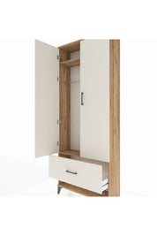 Arges Dolap 2 Raflı Tek Çekmeceli Tek Askılı 88x30x221 - S30M028V7A