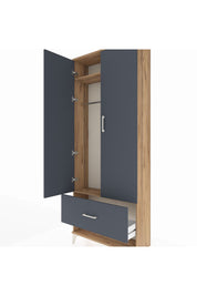 Arges Dolap 2 Raflı Tek Çekmeceli Tek Askılı 88x30x221 - S30M028V8A