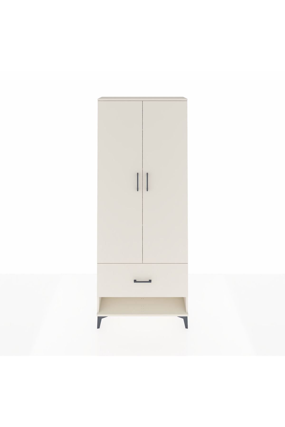 Arges Dolap 4 Raflı Tek Çekmeceli 2 Kapaklı 88x30x221 - S30M029V1A