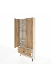 Arges Dolap 4 Raflı Tek Çekmeceli 2 Kapaklı 88x30x221 - S30M029V3A