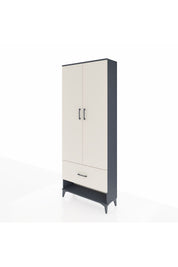 Arges Dolap 4 Raflı Tek Çekmeceli 2 Kapaklı 88x30x221 - S30M029V4A