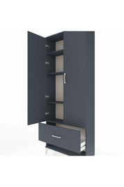 Arges Dolap 4 Raflı Tek Çekmeceli 2 Kapaklı 88x30x221 - S30M029V5A