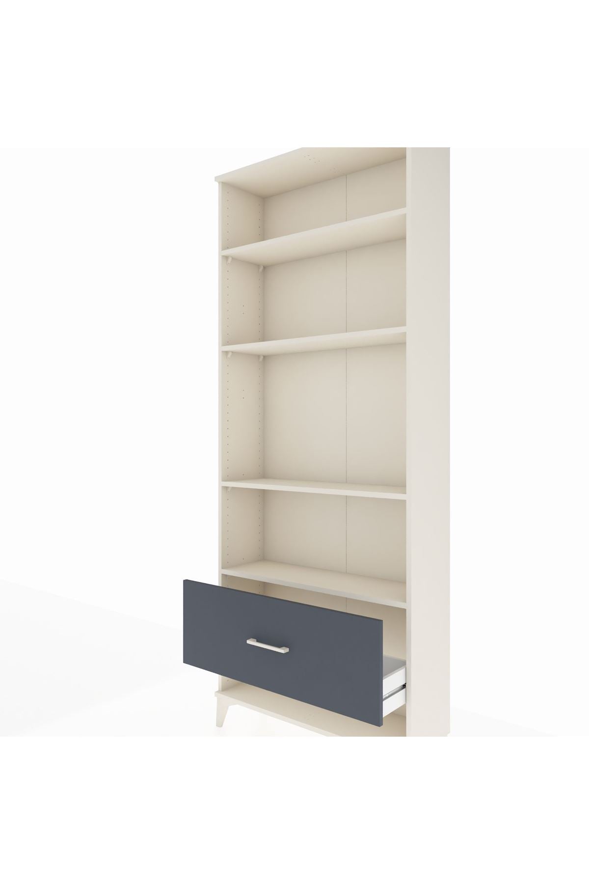 Arges Dolap 4 Raflı Tek Çekmeceli 88x30x221 - S30M030V2A