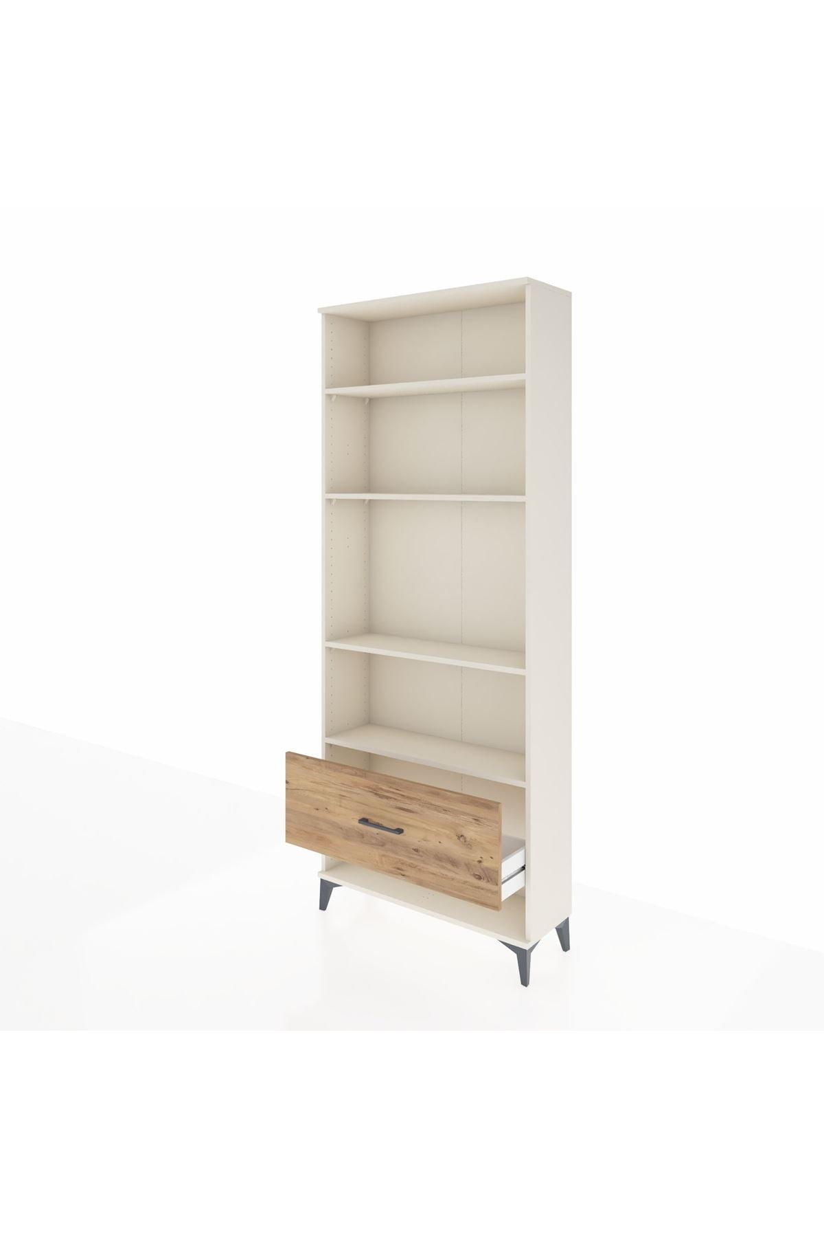 Arges Dolap 4 Raflı Tek Çekmeceli 88x30x221 - S30M030V3A