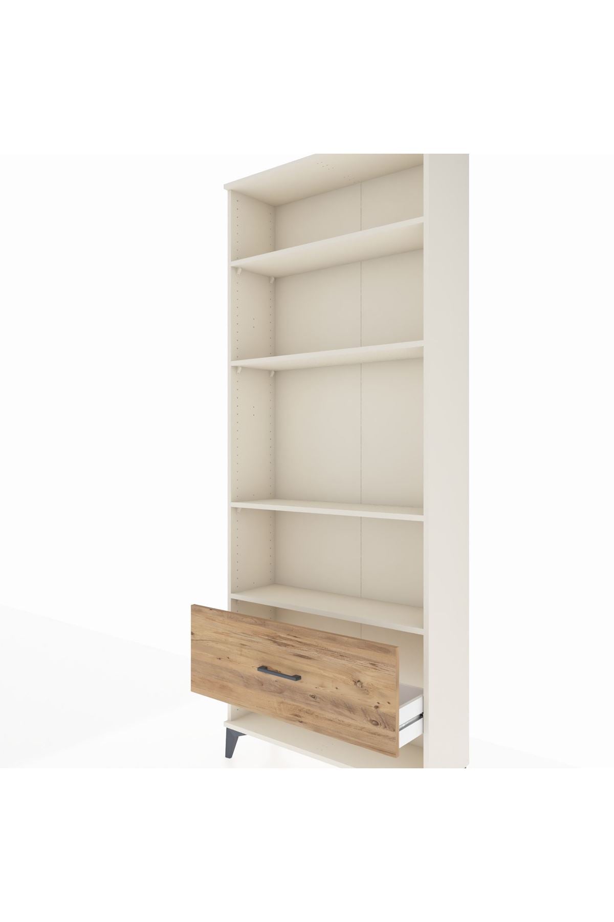 Arges Dolap 4 Raflı Tek Çekmeceli 88x30x221 - S30M030V3A